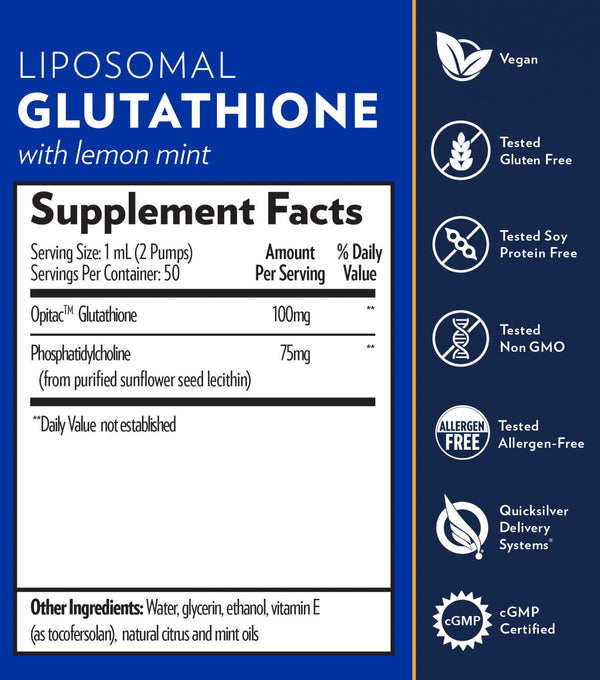 glutathione lemon mint Liposomal Glutathione (Lemon Mint) | BodyHealth® main image 1