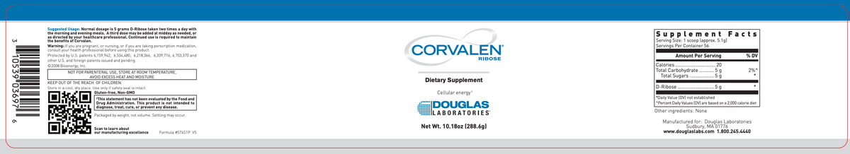 Corvalen Ribose Powder 56 Servings -Special Order (NOTE DOSAGE CHANGE)