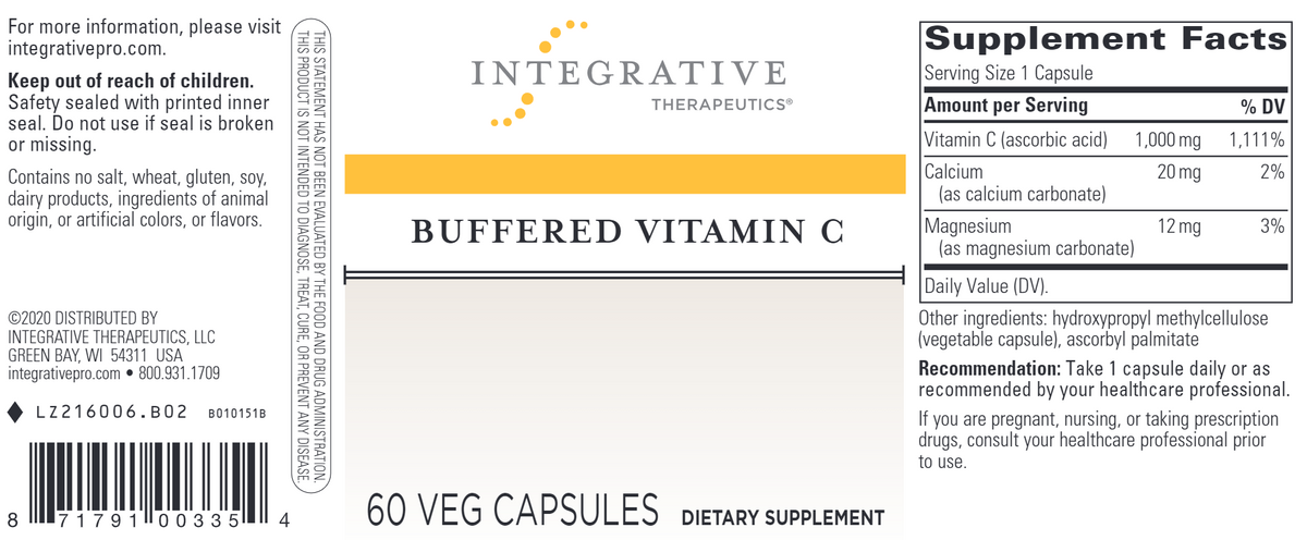 Buffered Vitamin C 1000 mg 60 Vegcaps