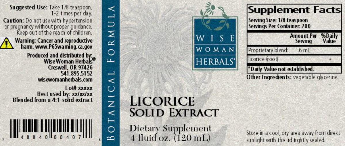 Licorice Solid Extract 4 oz - Expired 01/2023 (30% off)