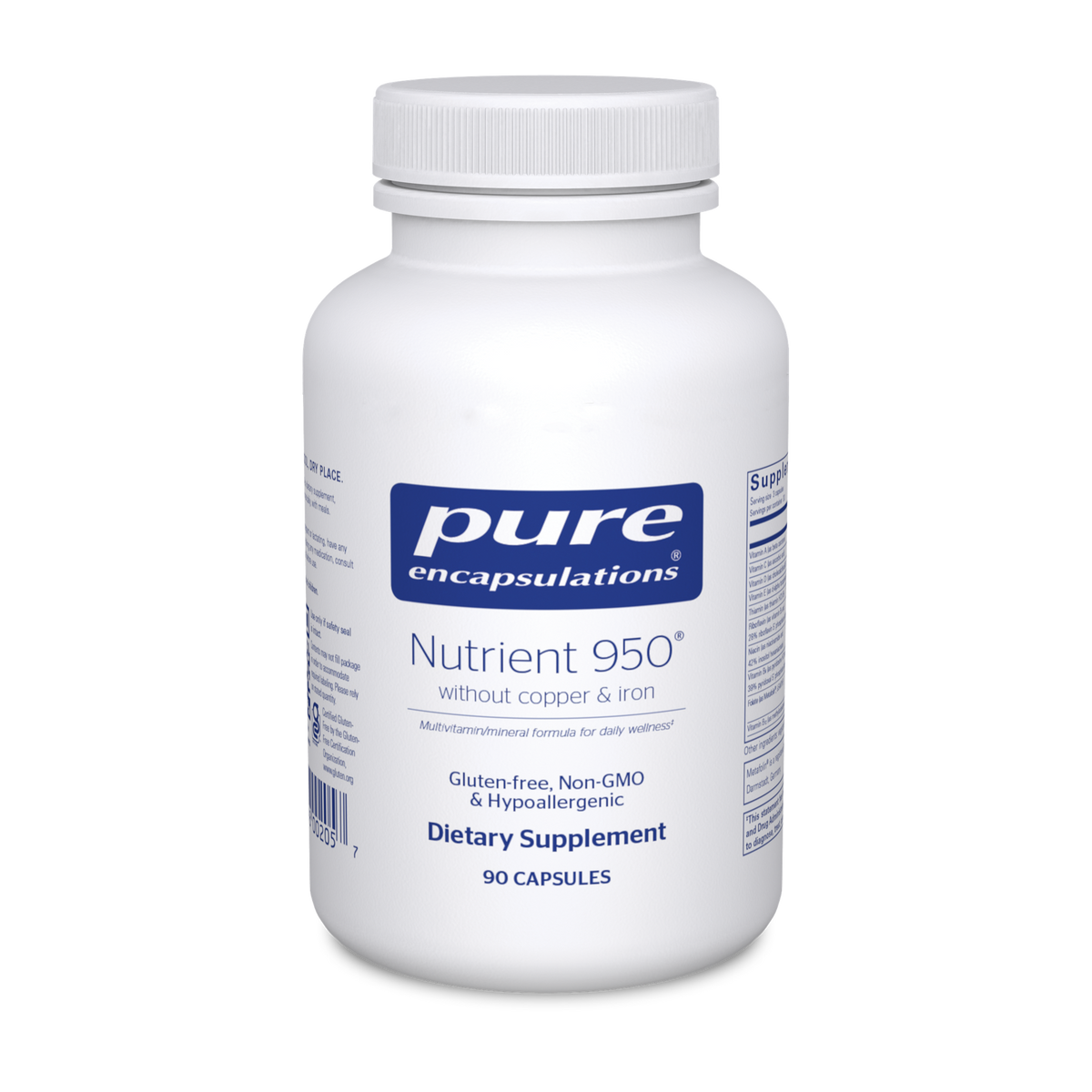 Nutrient 950 w/o Cu &amp; Fe 90 vcaps
