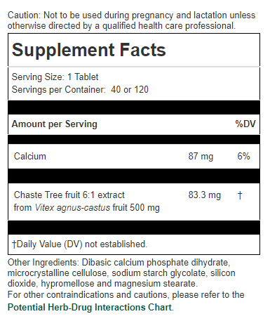 Chaste Tree 40 Tablets