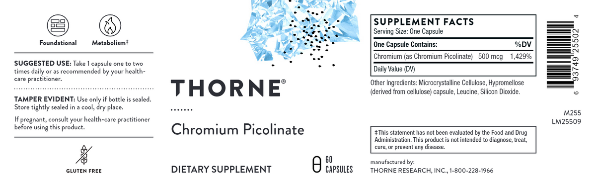 Chromium Picolinate 60 Capsules- Expires 02/2024 (10% off)