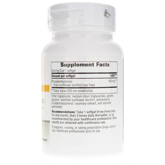 Phosphatidylserine 100 mg Soy Free 60 Soft Gels - Special Order