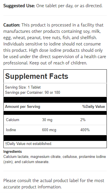 Prolamine Iodine 90 Tablets