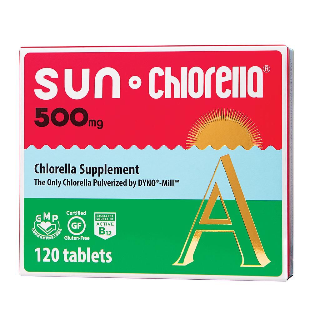 Sun Chlorella 500 mg 120 Tablets - Expired 11/2022 (30% off)