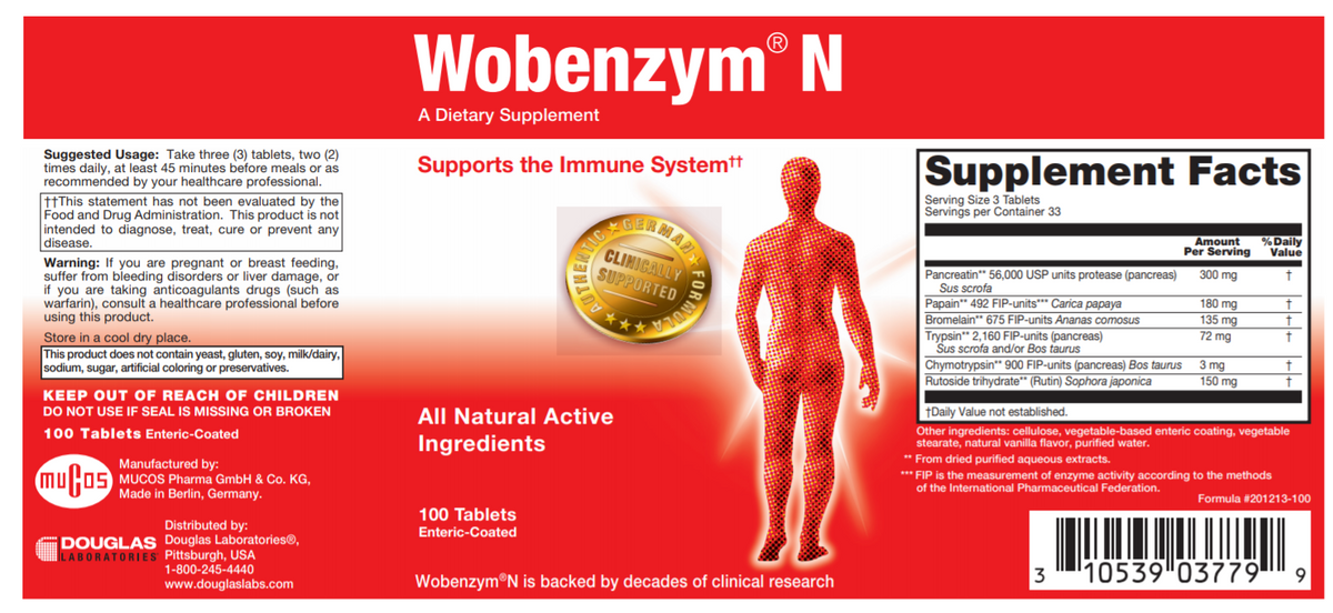 Wobenzym PS 100 Tablets